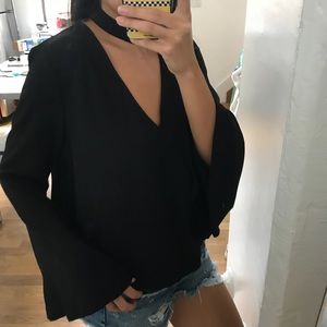 Zara Long Bell Sleeve with Choker